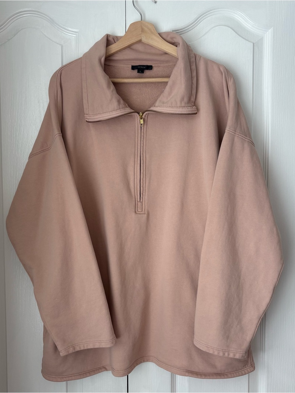 J. Crew Oversized 💯 Cotton Pullover, L 🤎